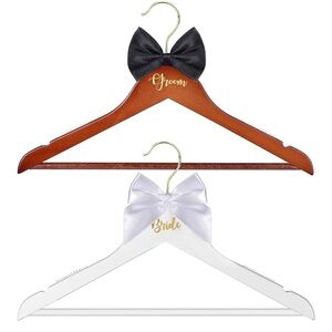 Bride and Groom Wedding Hangers